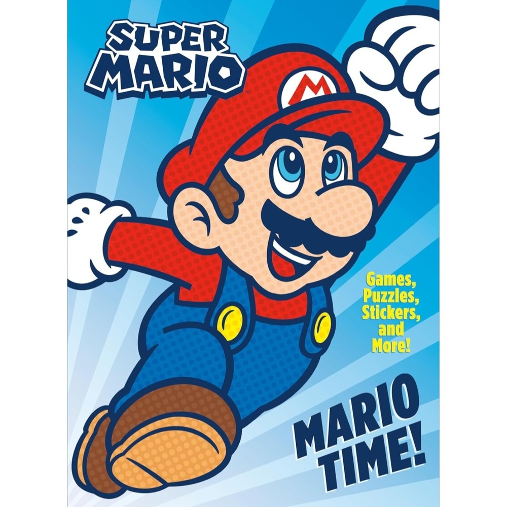 Super Mario: Mario Time (Nintendo) - Games, Puzzles, Stickers And More!! New
